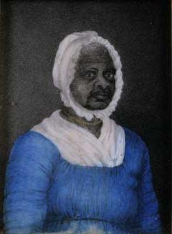 伊丽莎白弗里曼微型肖像，水彩画在象牙
